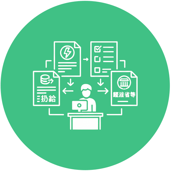 各所申請（東京電力・補助金・経産省等）